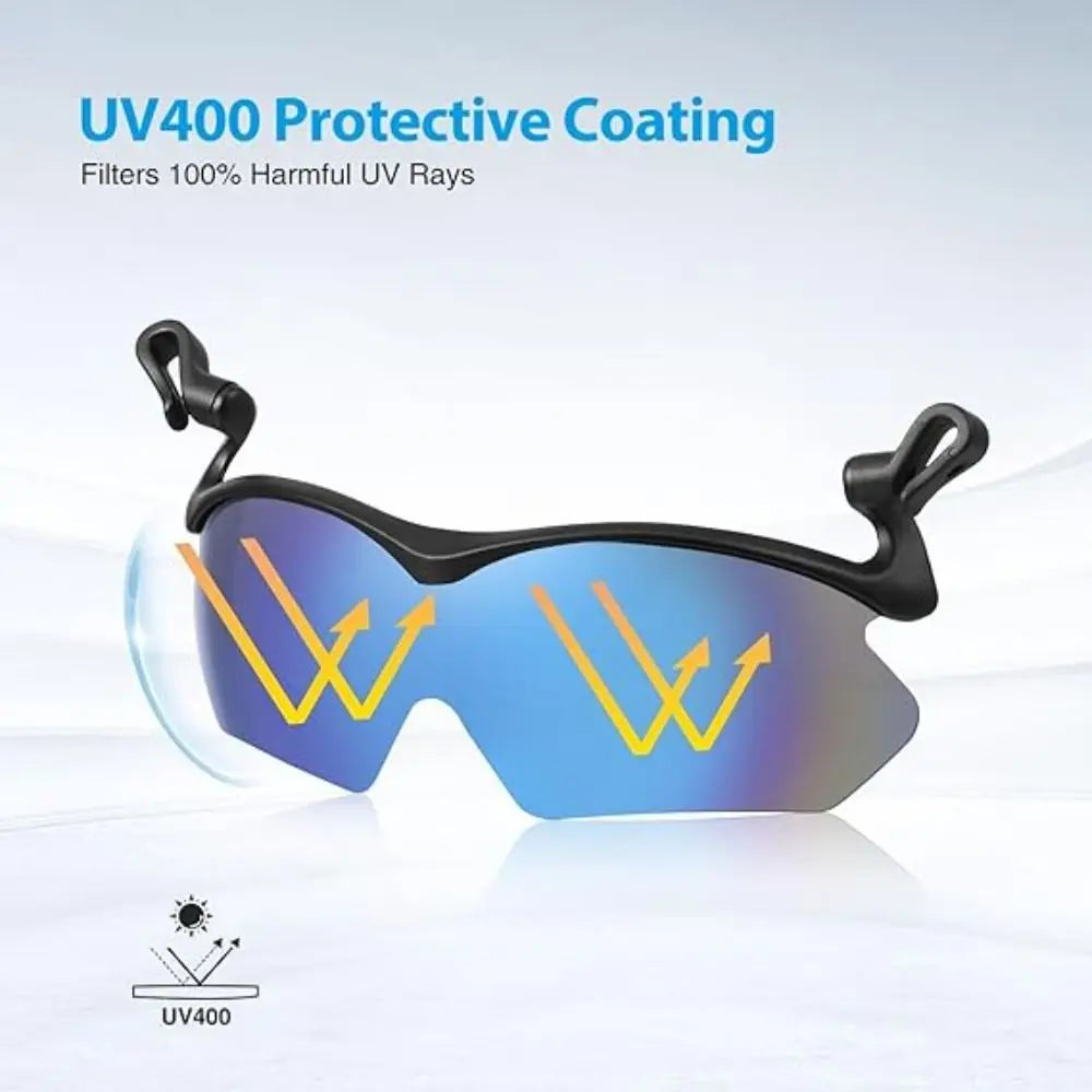 Flip-Up Clip-On Cap Sunglasses | UV Protection Sports Eyewear Sports Sunglasses SWANS