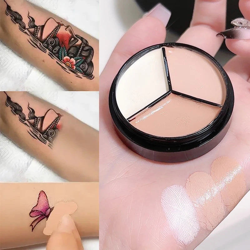 3-Color Concealer Palette – Waterproof Full Coverage Makeup Concealer Palette SWANS