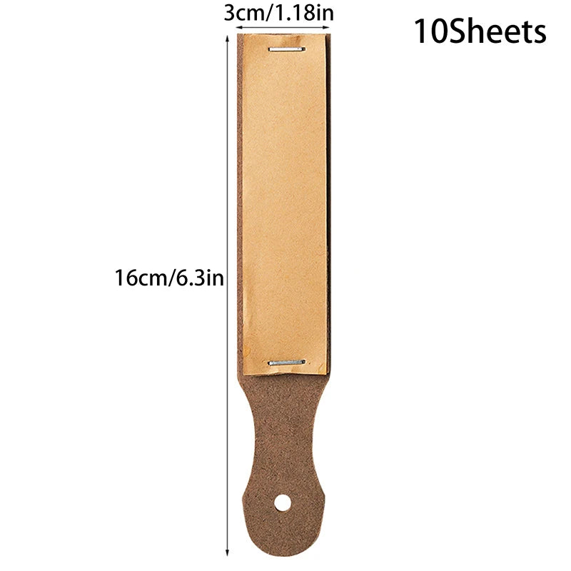 Eyebrow Pencil Sandpaper Sharpening Board | Precision Tip Tool Eyebrow Sharpening Tool SWANS 10pcs