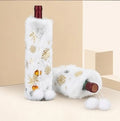 2-Pack Golden Snowflake Wine Bottle Covers – Christmas Sleeves Wine Bottle Cover SWANS Default Title