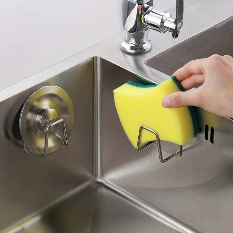 SWANS 304 Stainless Steel Kitchen Sink Sponge Holder & Drainer Sink Sponge Holder SWANS