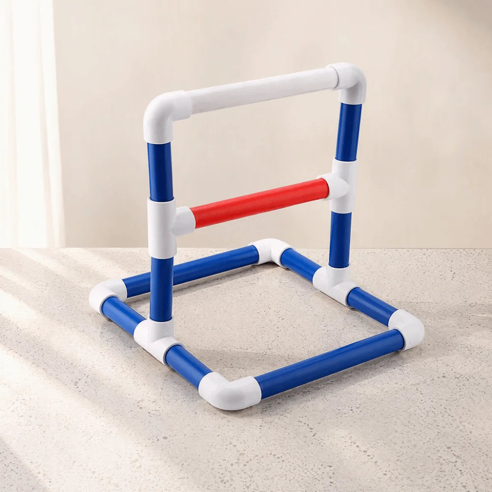 Tabletop Parrot Play Stand – PVC Bird Perch, Swing & Tray Bird Play Stand SWANS