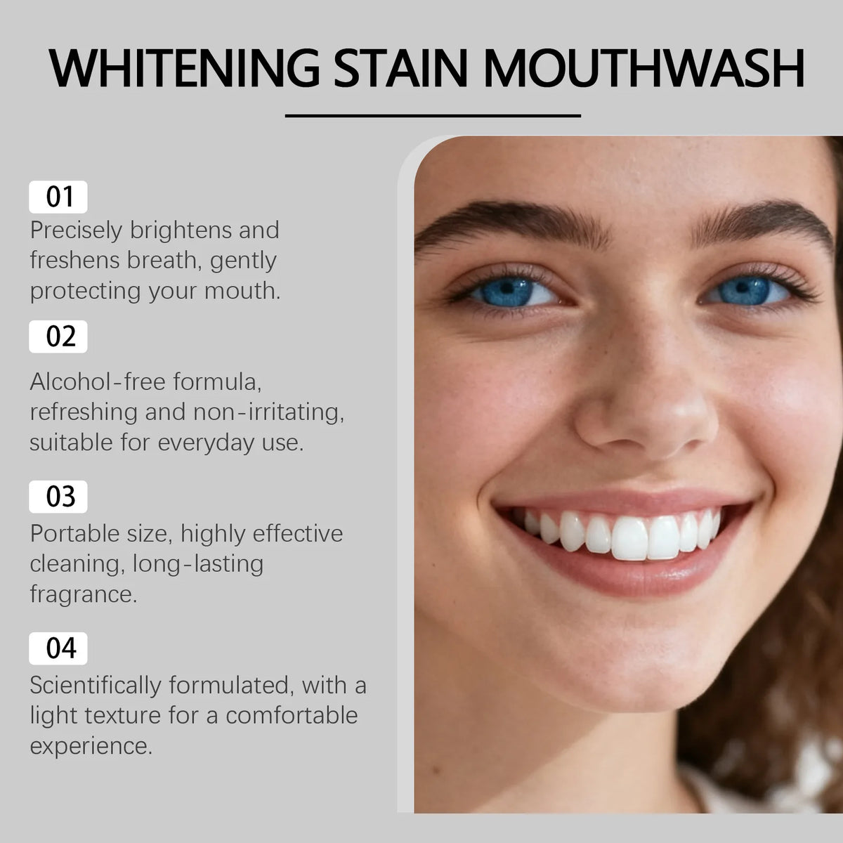 SWANS Whitening Mouthwash – Fresh Breath & Gum Care 237ml Whitening Mouthwash SWANS