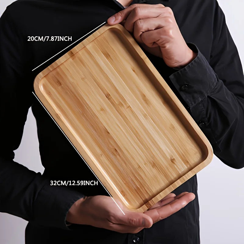 Wooden Nut & Dried Fruit Tray with Lid | Appetizer Organizer Serving & Storage Tray SWANS Style 3