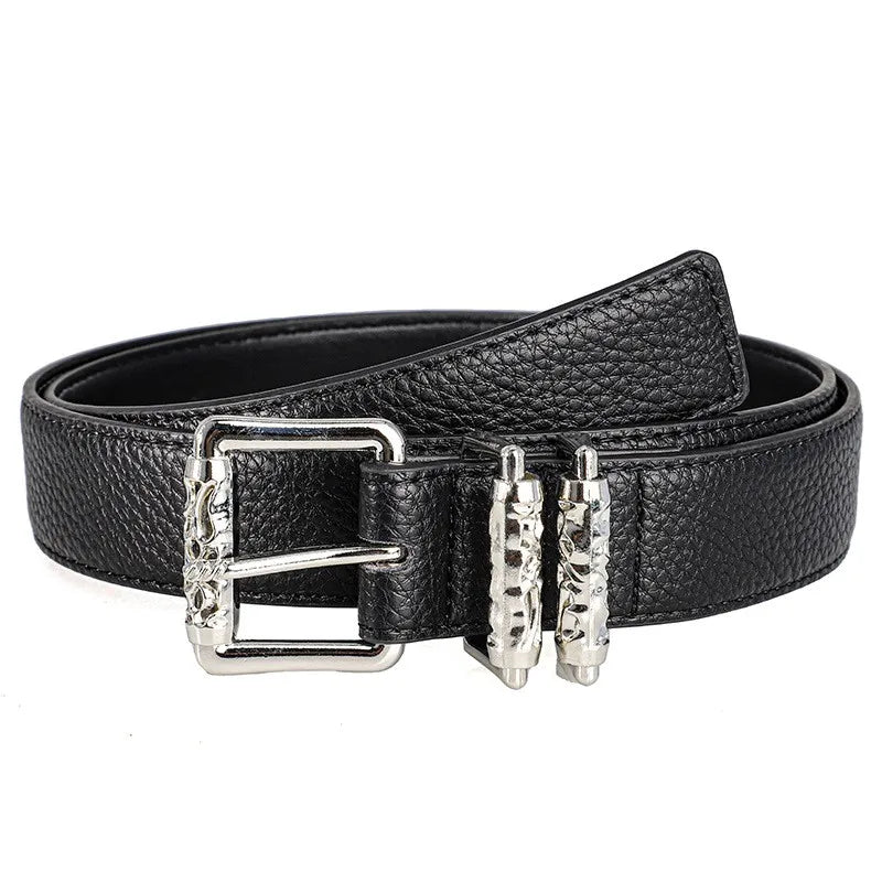 Hollowed Vine Buckle Belt – Unisex PU Fashion Jeans Belt Fashion Belt SWANS
