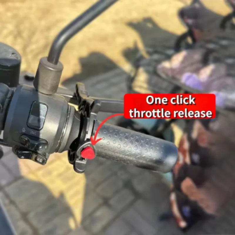 Motorcycle Throttle Cruise Control Clamp – Easy Install, Black Throttle Assist Clamp SWANS