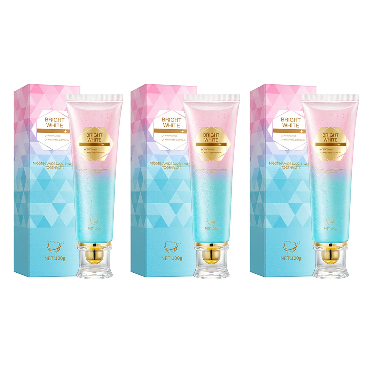 SWANS Niacinamide Whitening Toothpaste – Enamel & Fresh Breath Whitening Toothpaste SWANS 3Pcs