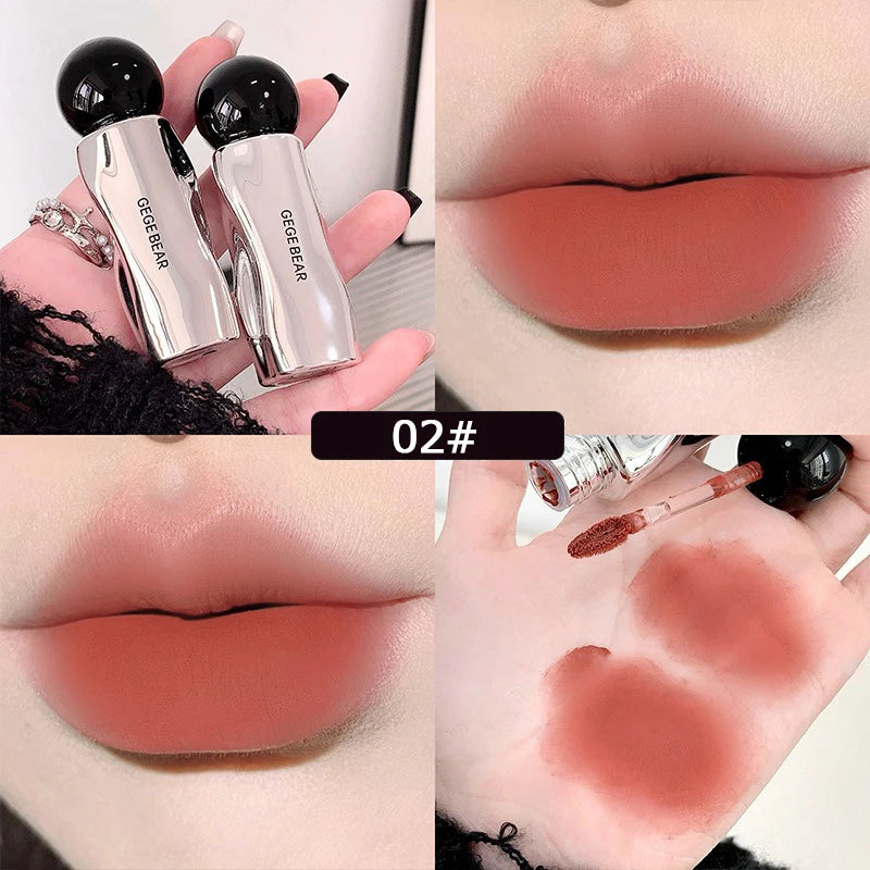 Velvet Mist Matte Lip Gloss – Long-Lasting Tint & Mud Cream Matte Lip Gloss SWANS B 02