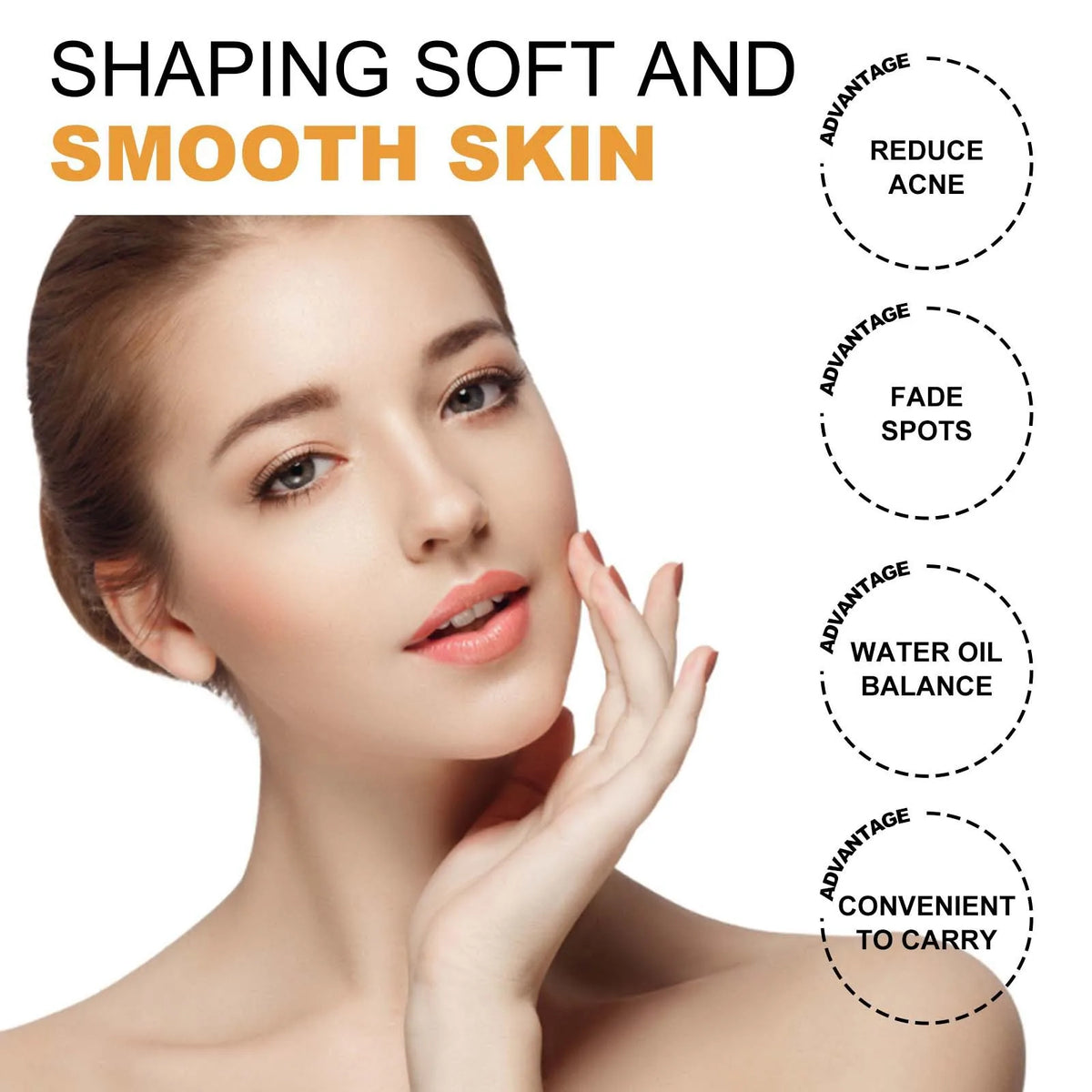 EELHOE Turmeric Kojic Acid Exfoliating Face Pads 55pcs Exfoliating Face Pads SWANS