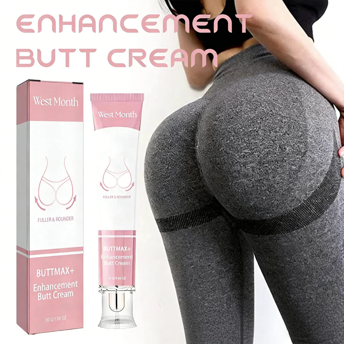 WEST MONTH Hip Firming & Sculpting Body Cream 30g Body Firming Cream SWANS