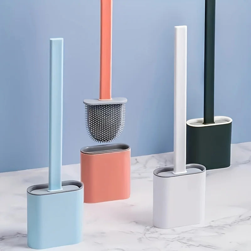 SWANS Flat Toilet Brush – Multi-Functional Bathroom Cleaner Toilet Cleaning Brush SWANS