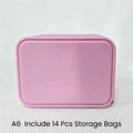 Waterproof Pill Pouch Kit – 7/14 Color-Coded Writable Pouches Pill Organizer Kit SWANS A6