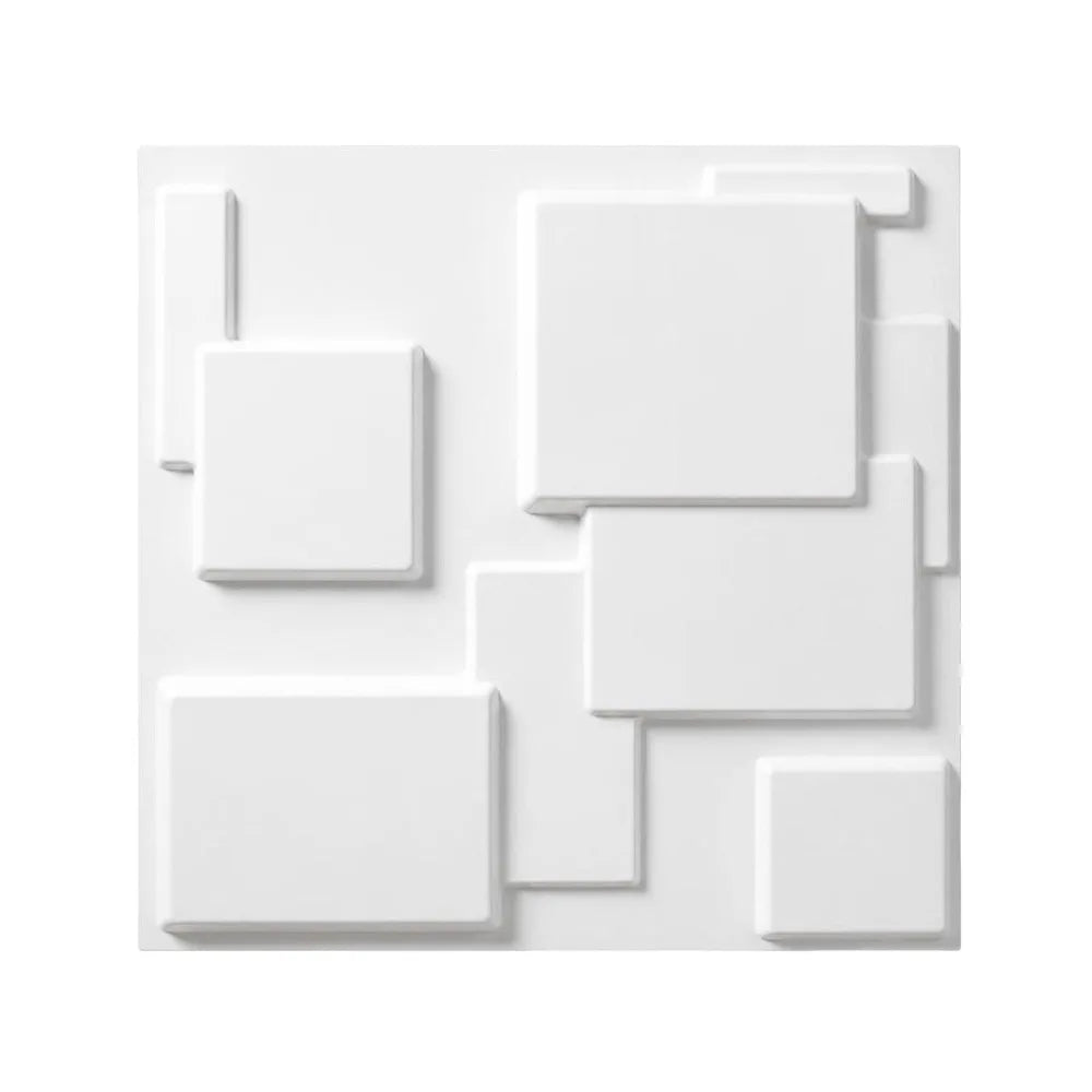 White 3D PVC Wall Panel 50x50cm – Embossed Photography Backdrop Photography Backdrop Panel SWANS 2