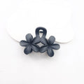 Flower Hair Claw Clips – Non-Slip Matte Plumeria 1-2 Pack Flower Hair Claw Clip SWANS Black
