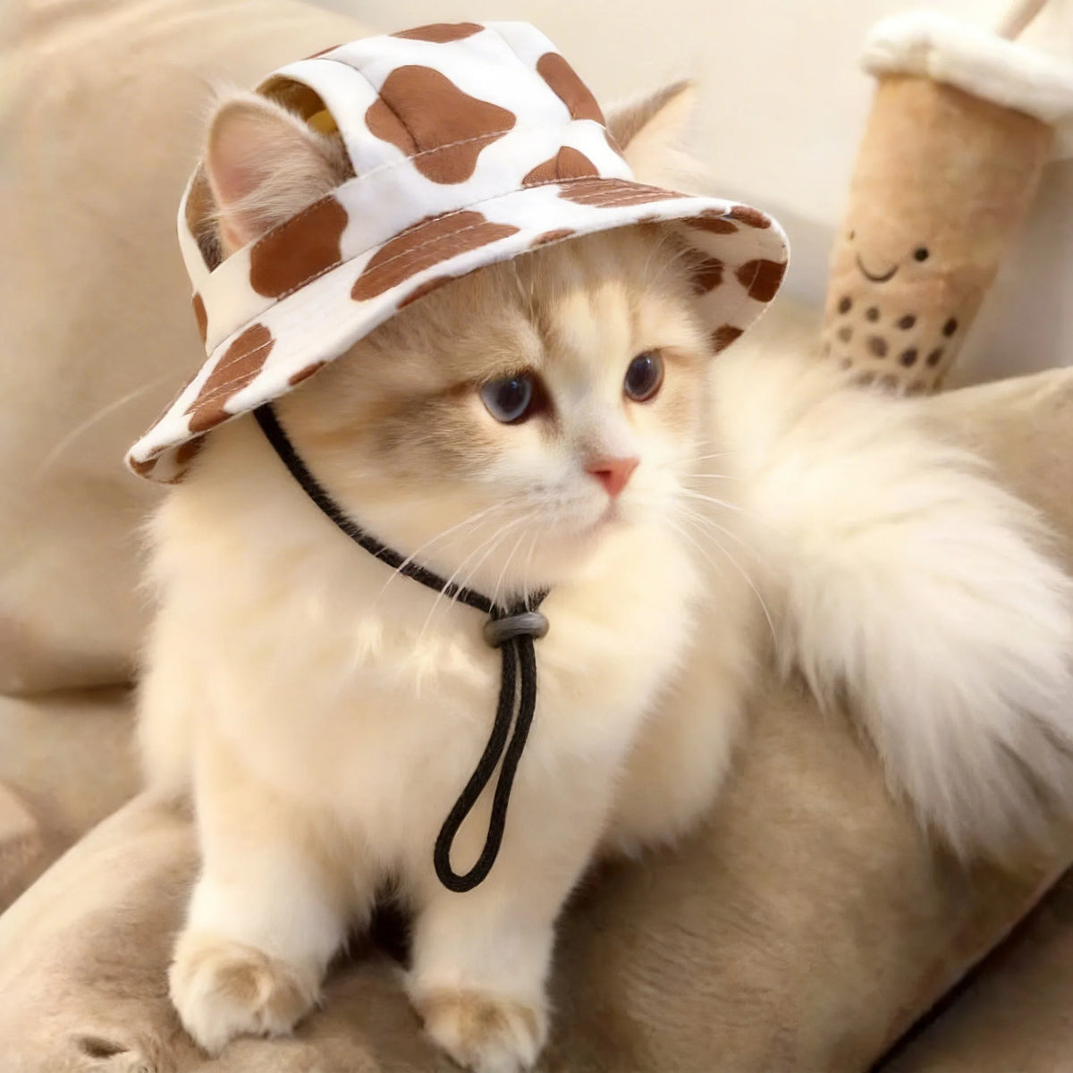 Adjustable Print Dog Hat for Small & Medium Dogs | Pet Cap Dog Hat SWANS