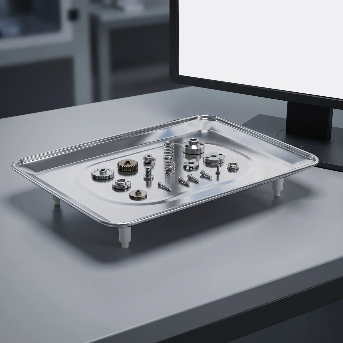 Stainless Steel Scale Tray 13x9.45" Non-Slip Weighing Pan Scale Weighing Tray SWANS