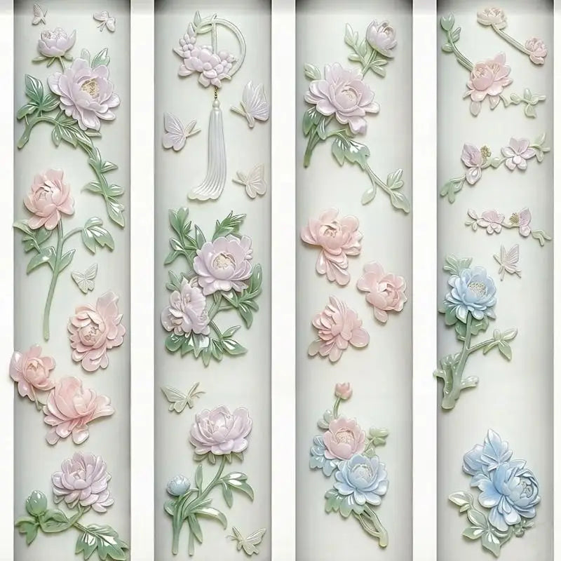 3D Peony Silicone Nail Mold – DIY Floral Nail Art Template Nail Art Mold SWANS