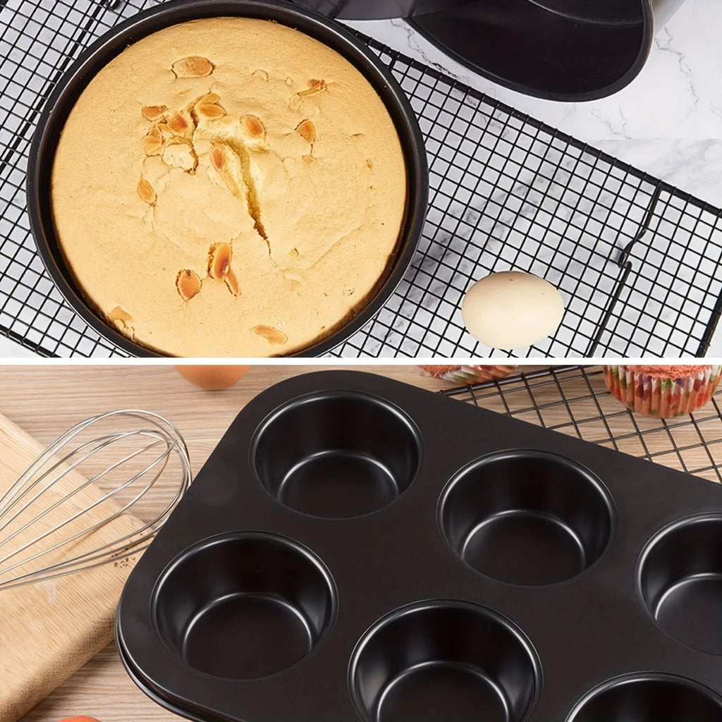 SWANS Carbon Steel Nonstick Baking Pan – Cake & Pizza Tray Nonstick Baking Pan SWANS