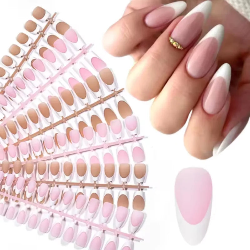 150-Pack French Matte False Nails – Nude Pink Ballet Tips False Nail Tips SWANS