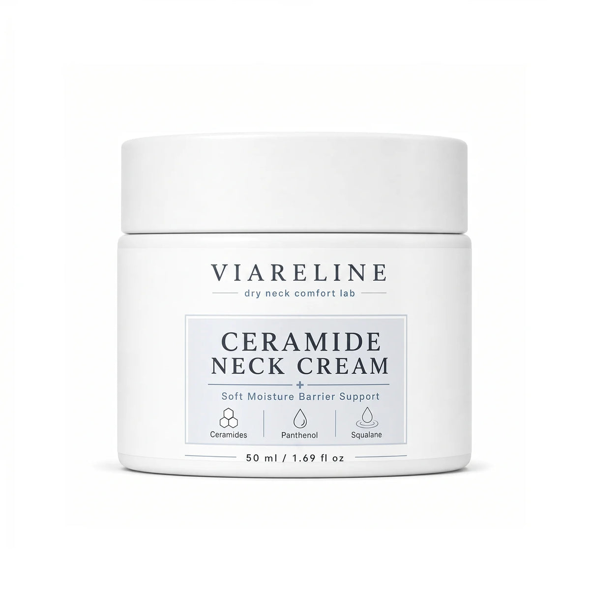 VIARELINE Firming Neck Cream – Anti-Aging Lifting & Hydrating 50g Neck Firming Cream SWANS 50g boxed