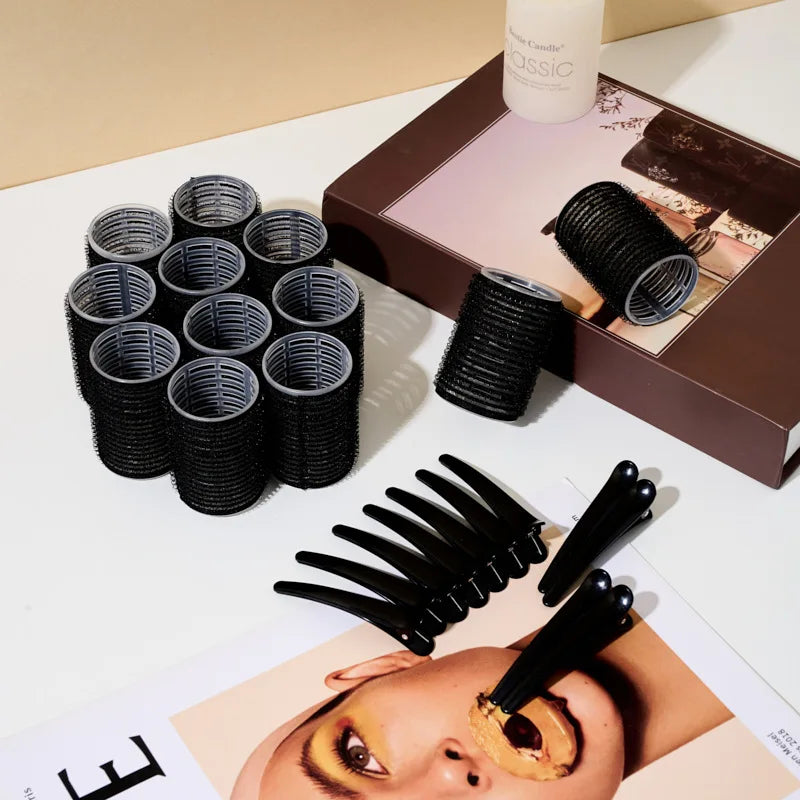 24-Pack Heatless Self-Grip Hair Rollers 4cm | Salon Curler Set Hair Rollers Set SWANS