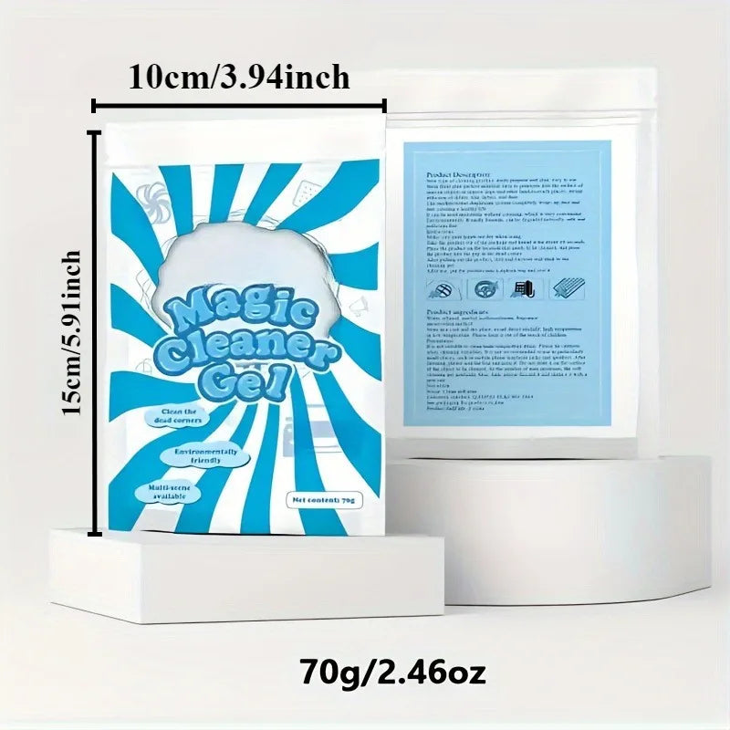 SWANS Reusable Car Interior Cleaning Gel – 70g Dust Remover Cleaning Gel SWANS Blue 1bag