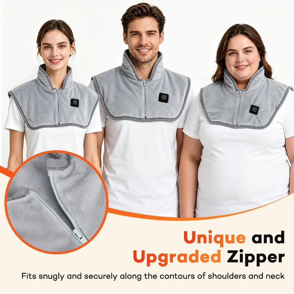 Hailicare USB Heated Neck & Shoulder Wrap – 3 Heat Settings Heated Shoulder Wrap SWANS