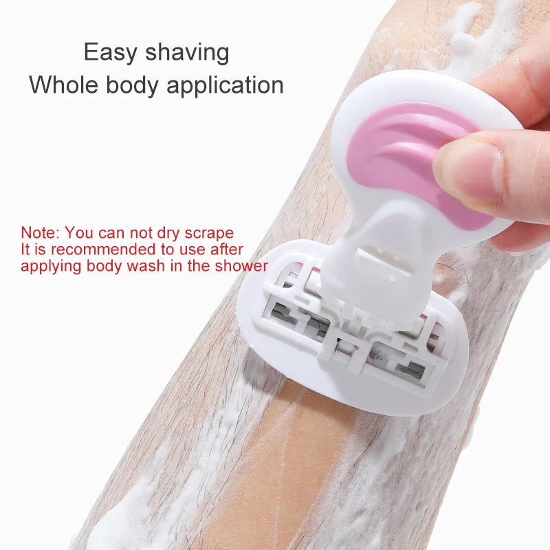 Yunchi Mini Women's Manual Razor – 3-Layer Blade Shaver Women's Manual Razor SWANS
