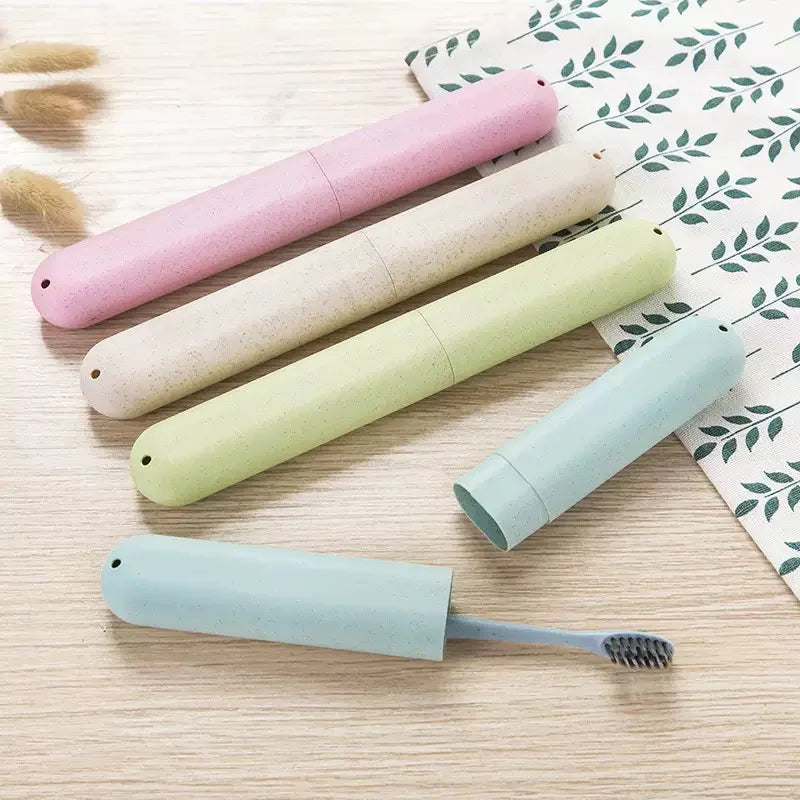 SWANS Soft Bristle Toothbrush + 4 Travel Cases Value Pack Toothbrush Travel Set SWANS