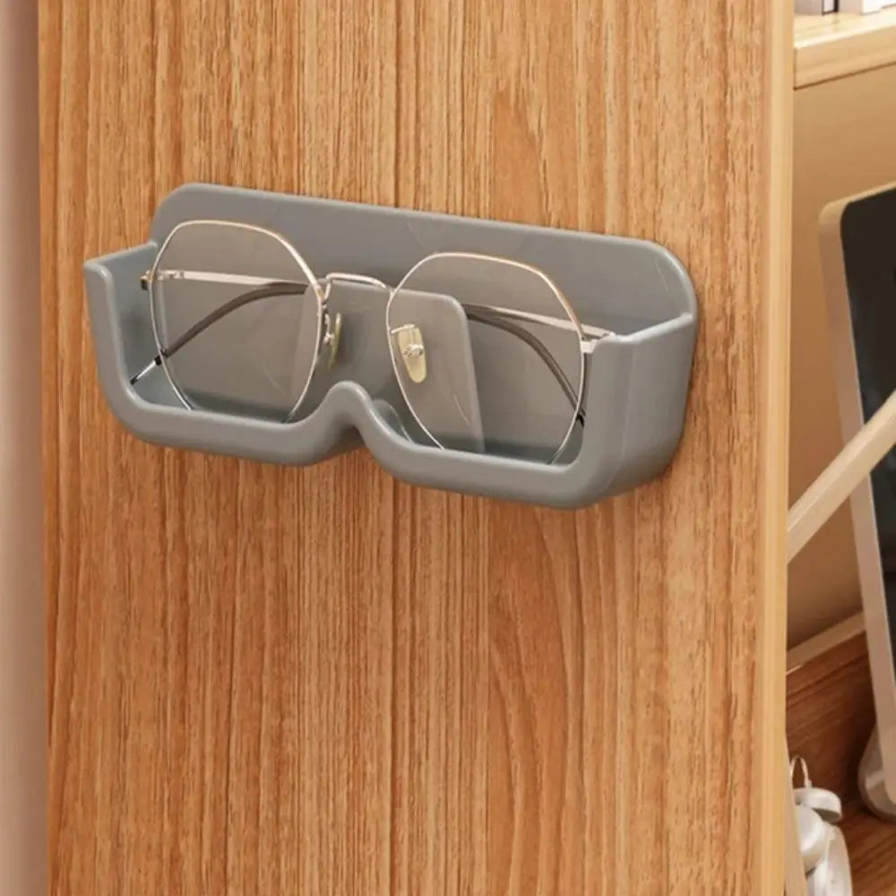 Wall-Mounted Glasses Holder – No-Drill Sunglasses Storage Rack Glasses Storage Rack SWANS Grey