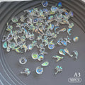 50-Pc Ocean Nail Art Charms – Pearl Shell Starfish Rhinestones Nail Art Charms SWANS A3