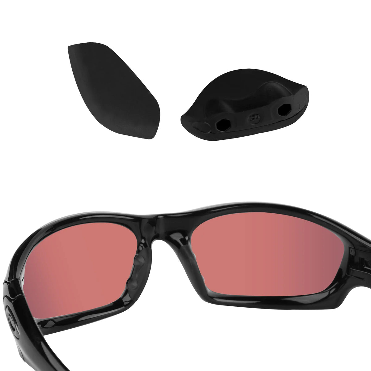 Silicone Nose Pads Replacement for Oakley Straight Jacket 2007 Eyewear Accessories SWANS 1 Pair-Large