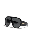TOYEARN Oversized Y2K Punk Sunglasses – UV400 Unisex Fashion Sunglasses SWANS Black Black As the picture