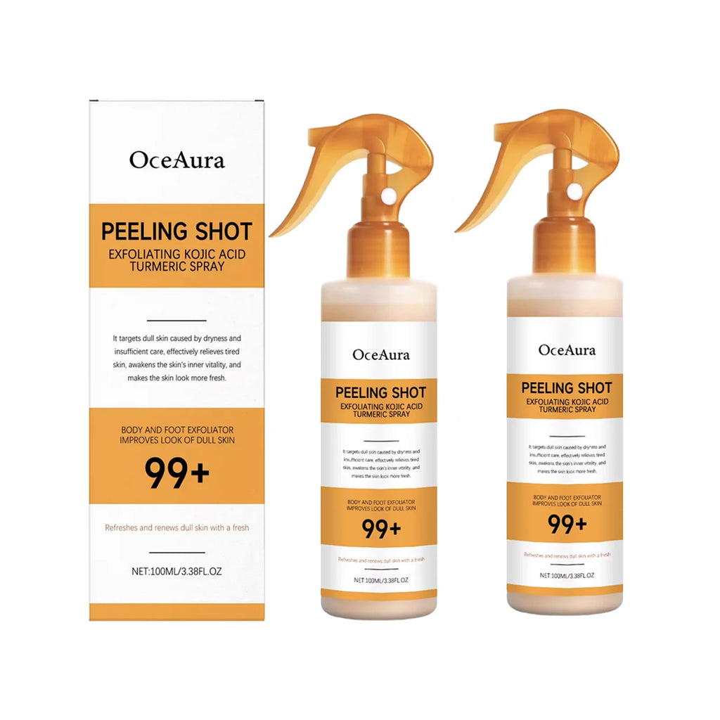 Kojic Acid Turmeric Spray Serum – Exfoliating & Firming Face Serum Spray SWANS 2Pcs Spray