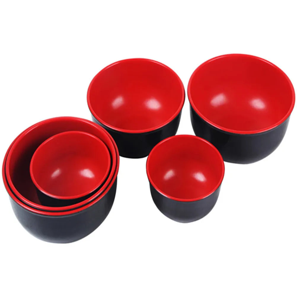 WINOMO 2-Pack Melamine Rice & Soup Bowls 4.5" Lightweight Set Melamine Dining Bowls SWANS