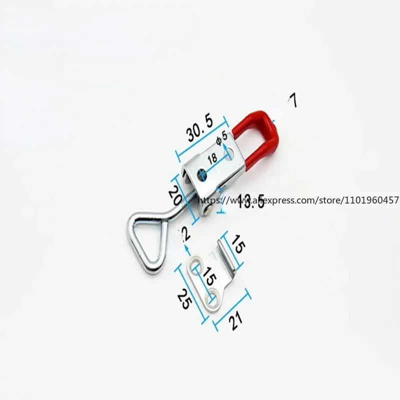 10-Pack Heavy Iron Adjustable Hasp Lock Clamp – Box Buckle Hasp Lock Clamp SWANS