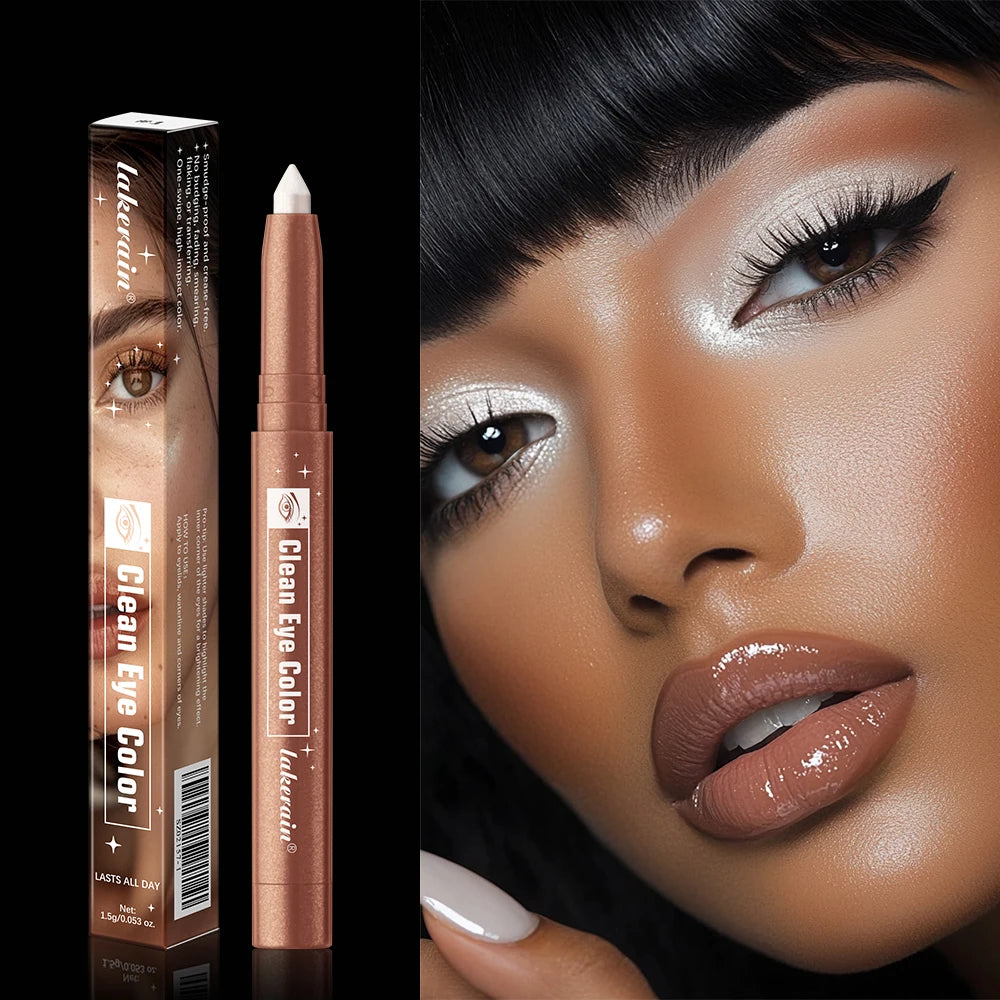 Lakerain Glitter Shimmer Eyeshadow Pencil – 12 Colors, Waterproof Eyeshadow Pencil SWANS
