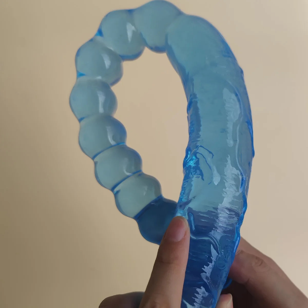 U-Shape Double Head Dildo – Soft TPE Flexible Massager Personal Massager SWANS