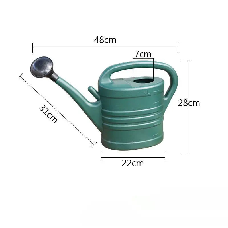 5L Lightweight Plastic Watering Can – Indoor & Outdoor Garden Garden Watering Can SWANS Green