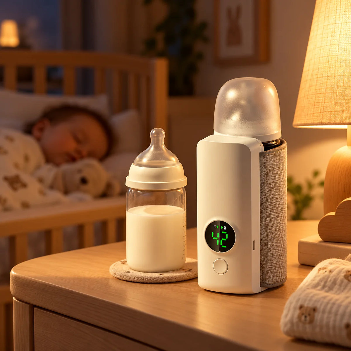 SWANS Portable Baby Bottle Warmer 6000mAh Rechargeable Travel Baby Bottle Warmer SWANS