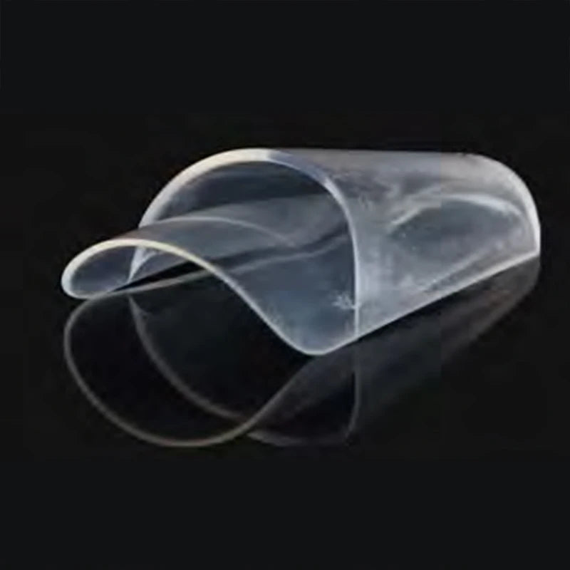 Transparent Coffin Press-On False Nail Tips 60pcs | Clear Press-On Nail Tips SWANS