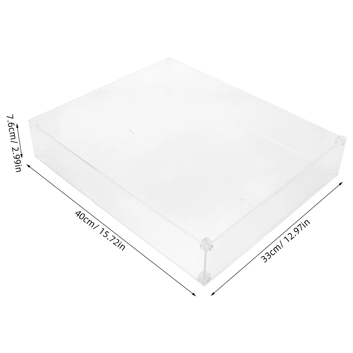 Large Acrylic Shadow Box – Clear Wall Mount Display Case Acrylic Shadow Box SWANS