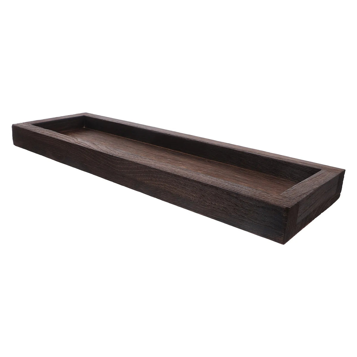 Wooden Long Narrow Rustic Tray – Farmhouse Coffee Table Decor Decorative Wood Tray SWANS