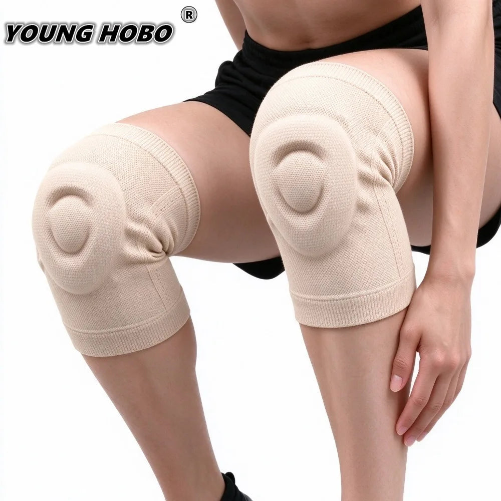 2-Pack Silicone Knee Sleeves – Sport Compression Knee Pads Knee Compression Sleeve SWANS