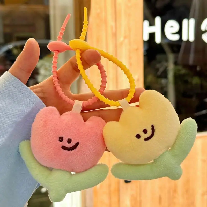 Tulip Plush Keyring – Cute Floral Bag Charm Keychain Gift Plush Keychain Charm SWANS