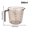 Plastic Measuring Cup PS Beaker 150–1000ml | Kitchen Baking Measuring Cup SWANS 600ML