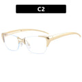 TOYEARN Y2K Cyberpunk Metal Sunglasses UV400 Unisex Punk Shades Fashion Sunglasses SWANS Gold As the picture