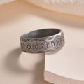Men's Viking Rune Stainless Steel Ring – Punk Vintage Silver Men's Fashion Ring SWANS Vintage 7