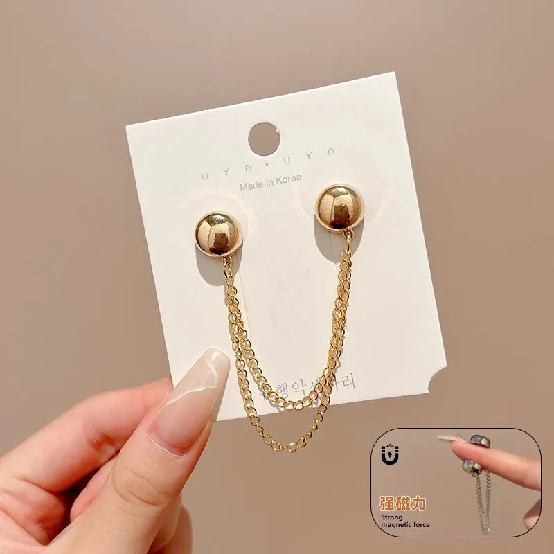 Magnetic Pants Leg Shortener Clips – No-Sew Concealed Buckle Pants Hem Clips SWANS Style 10