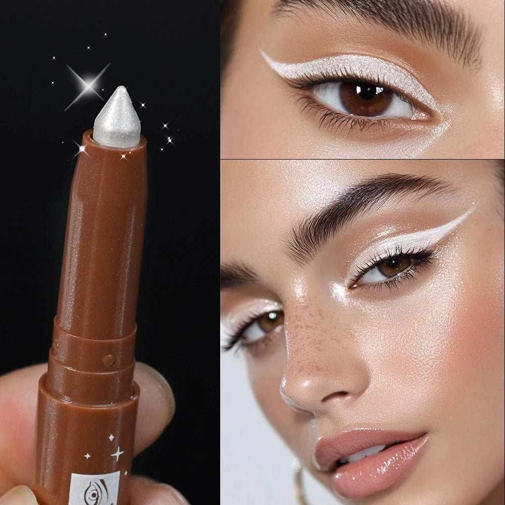 Lakerain Glitter Shimmer Eyeshadow Pencil – 12 Colors, Waterproof Eyeshadow Pencil SWANS